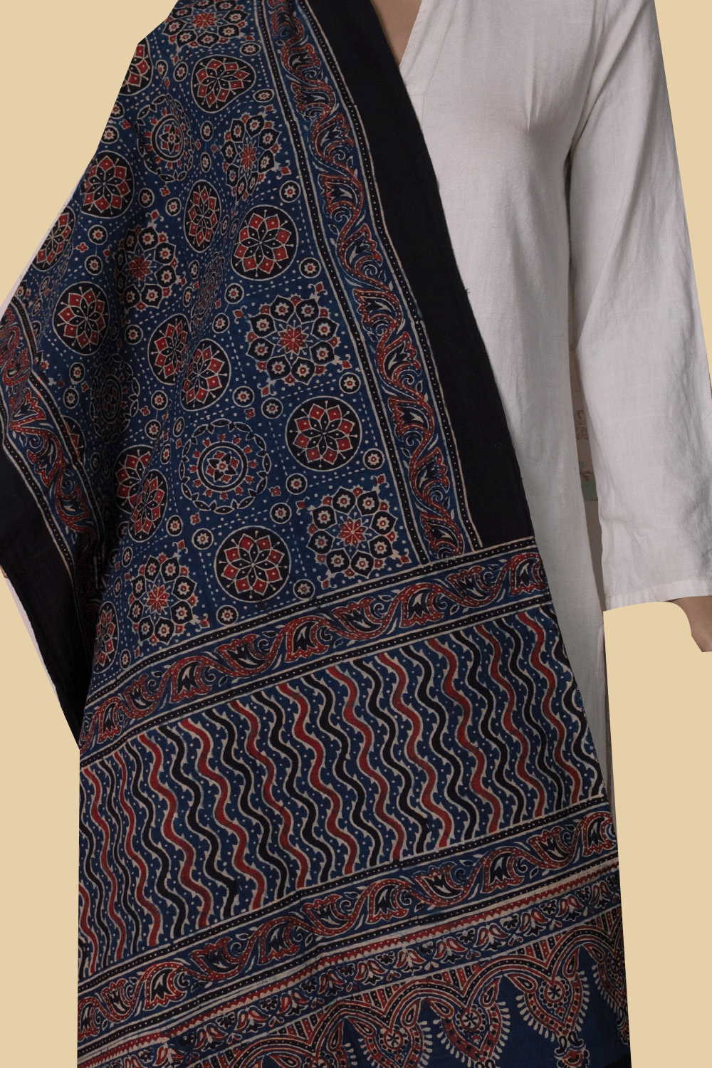 Block Printed Stole - Matkatus 