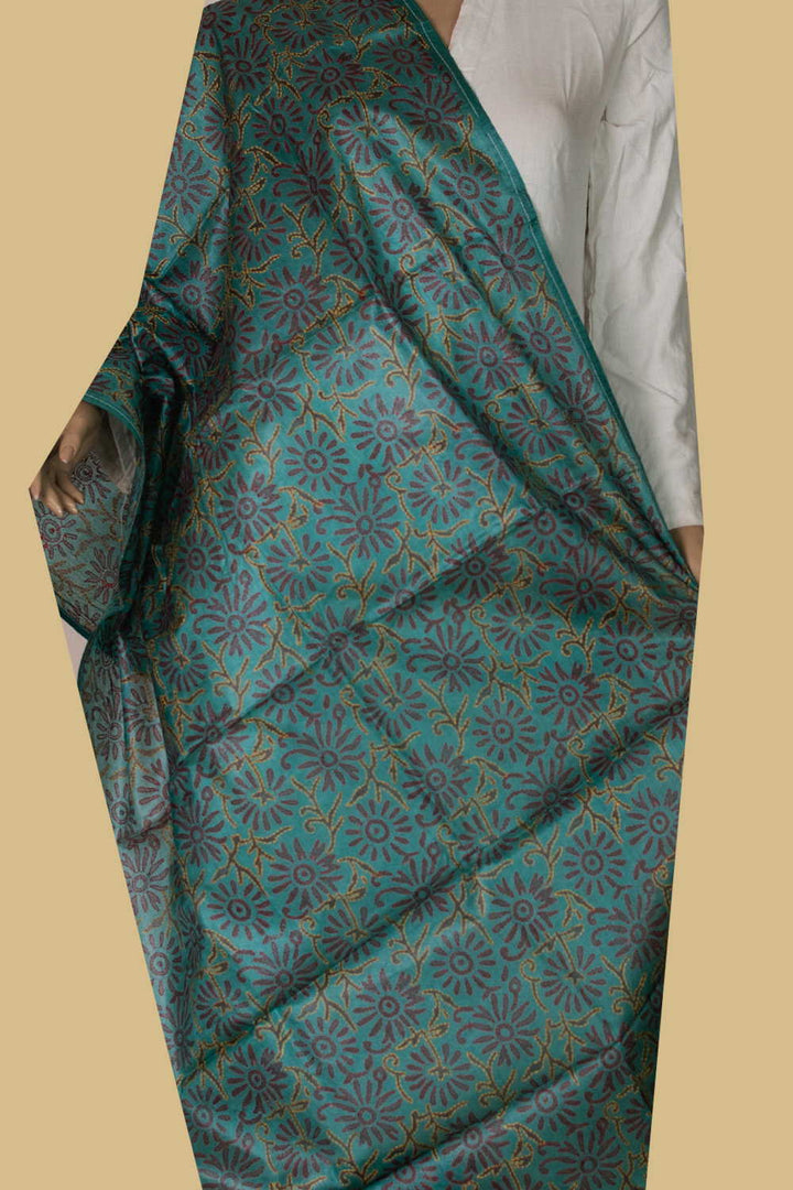 Kantha Silk Dupatta - Matkatus