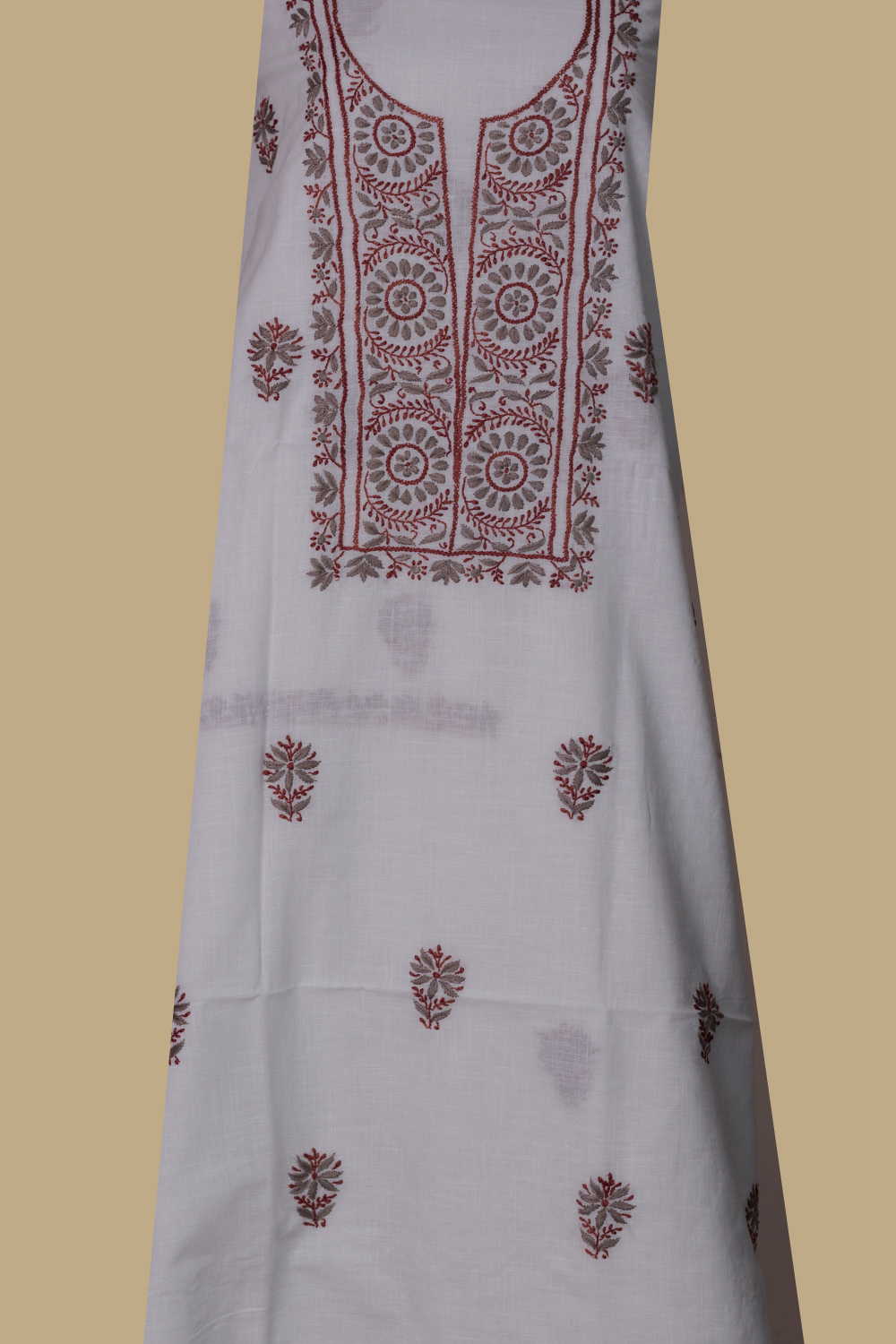 Chikankari Kurta Fabric - Matkatus 