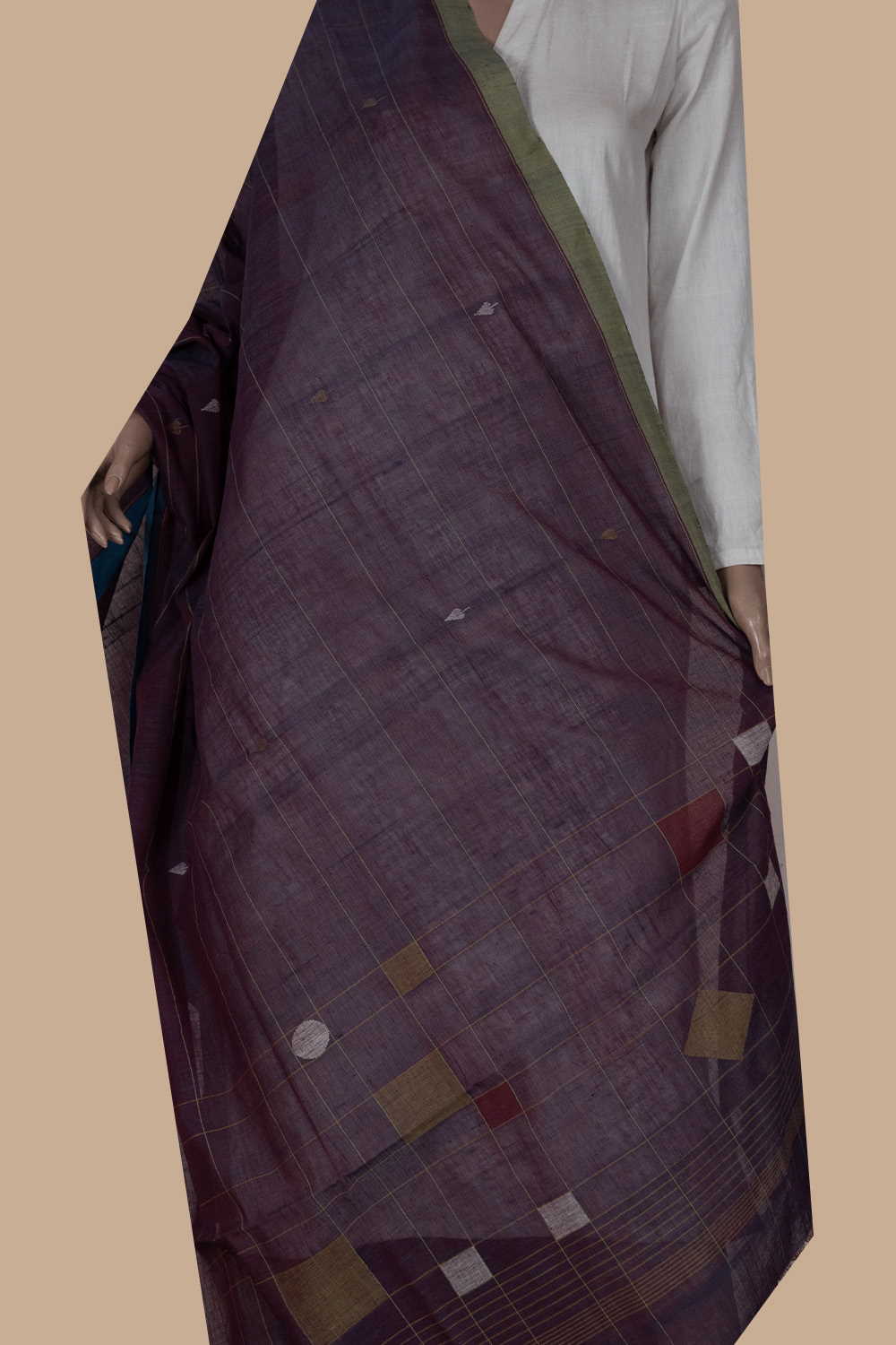 Handspun Dupatta-Matkatus 