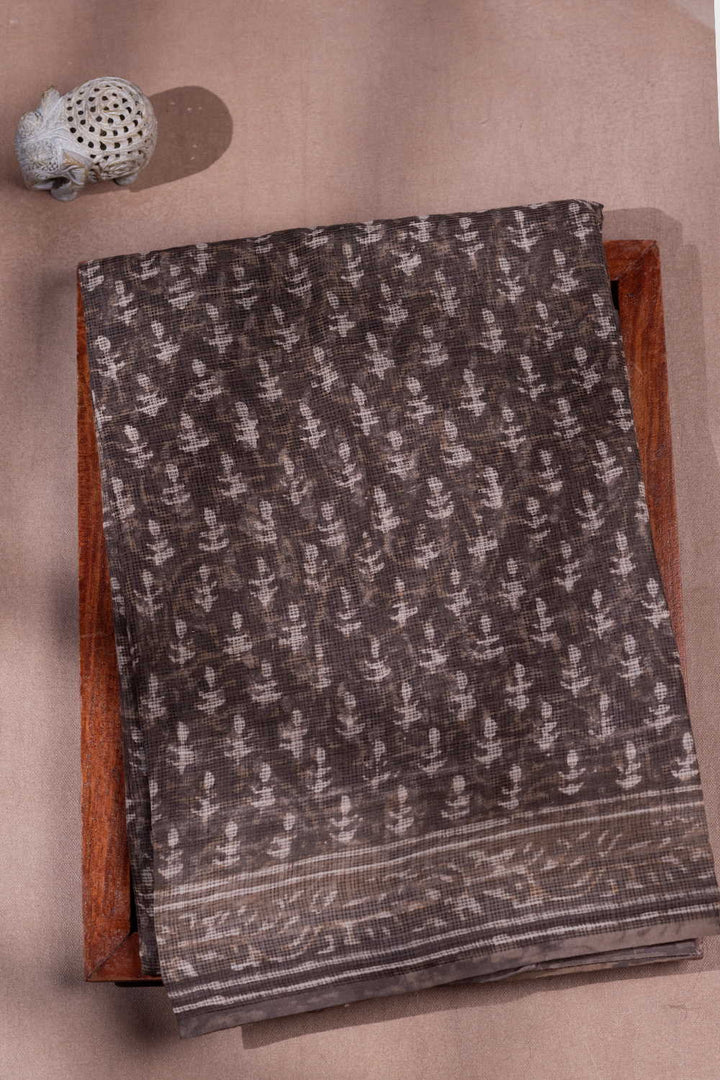 Block Printed Cotton Saree - Matkatus 