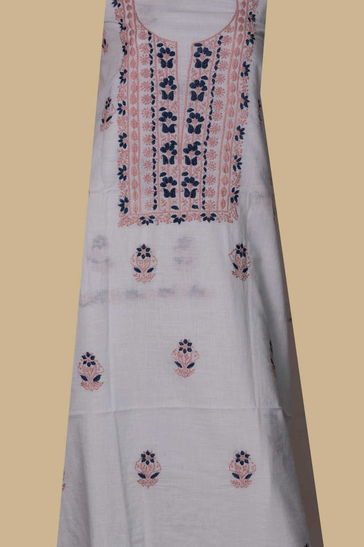 Chikankari Kurta Fabric - Matkatus 