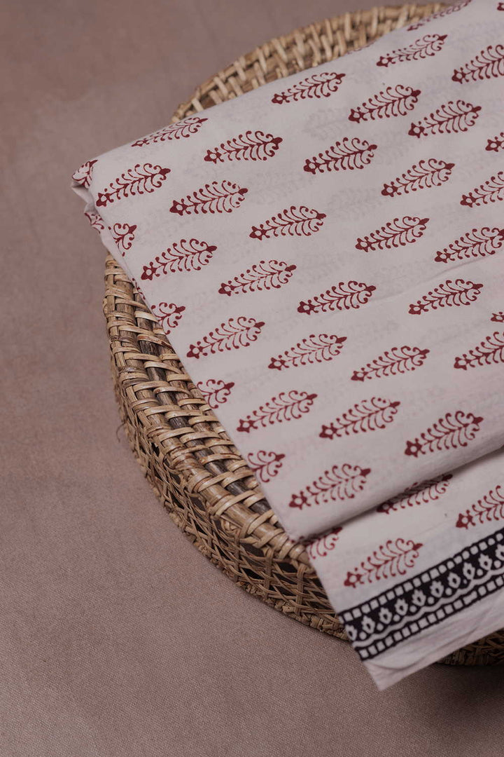 Bagh Print Cotton Fabric - Matkatus