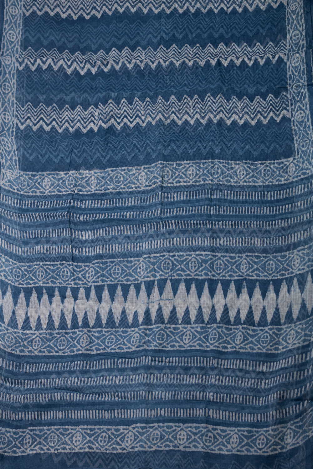 Block Printed Cotton Saree - Matkatus 