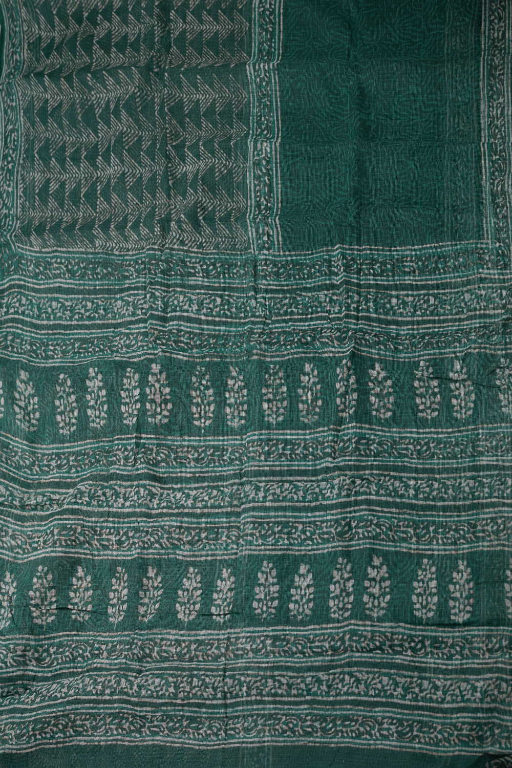 Block Printed Cotton Saree - Matkatus 