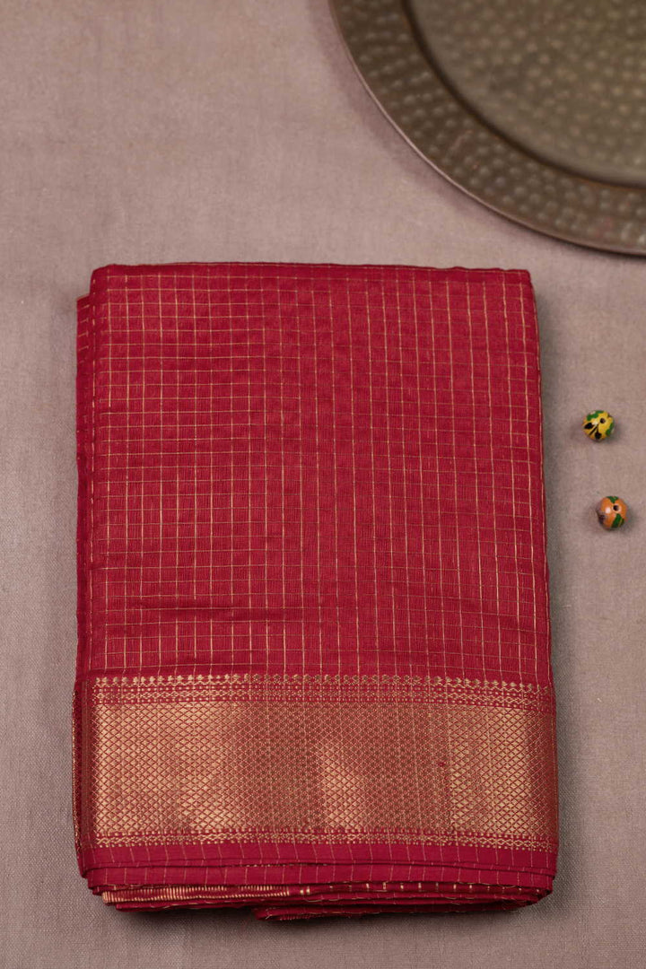 Maheshwari Silk Cotton Saree - Matkatus 