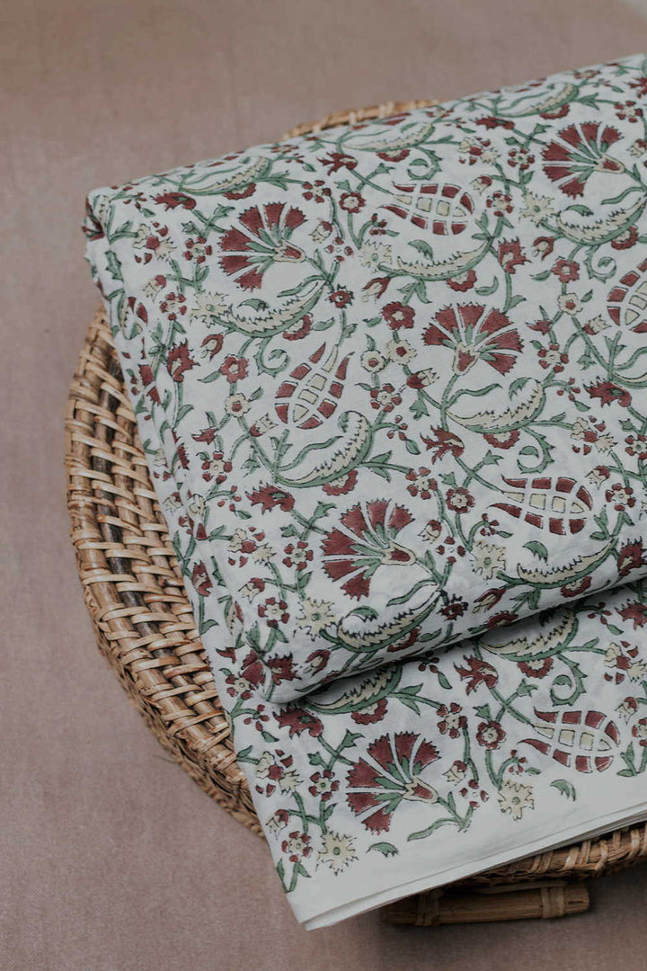 Block Printed Fabric-Matkatus 