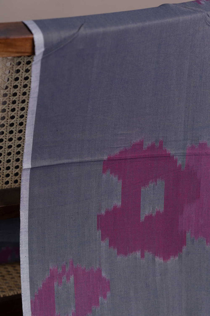 Shade of Grey Ikat Cotton Fabric
