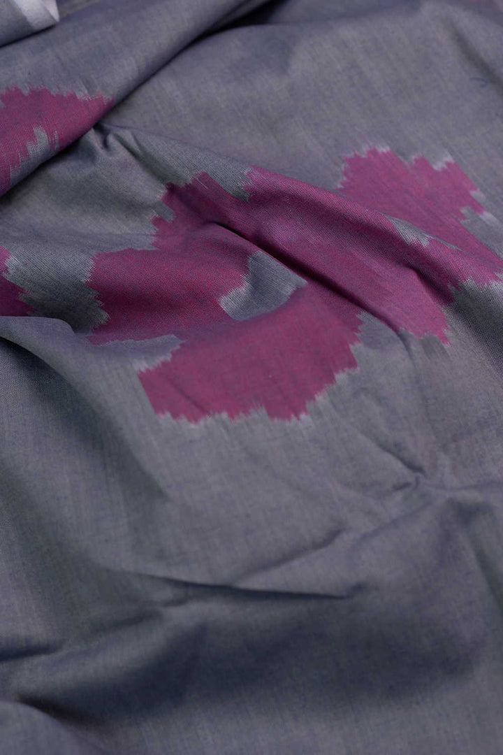 Shade of Grey Ikat Cotton Fabric