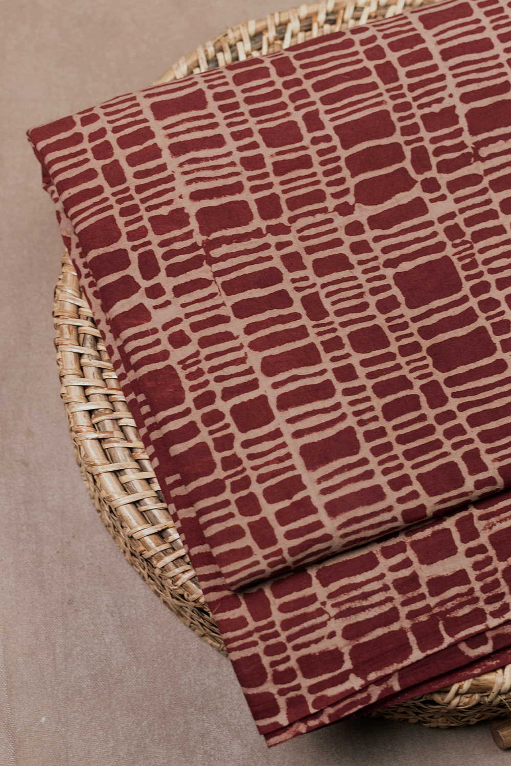 Ajrak Print Fabrics - Matkatus
