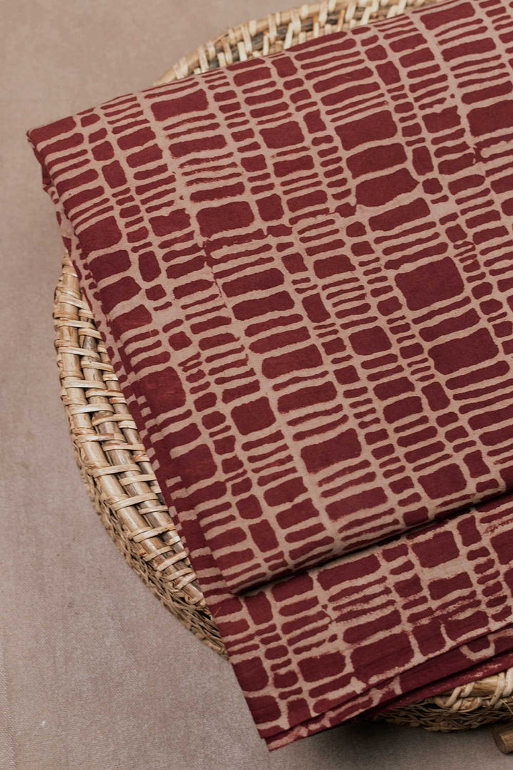 Ajrak Print Fabrics - Matkatus