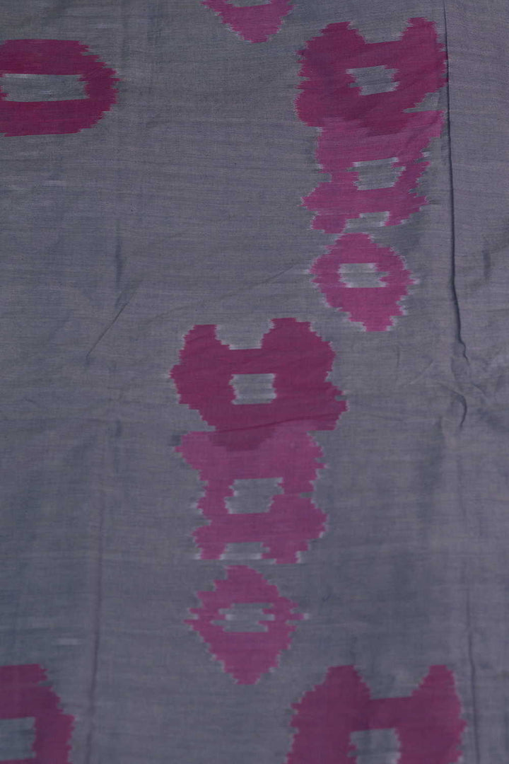 Shade of Grey Ikat Cotton Fabric