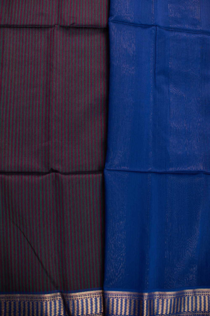 Maheshwari Silk Cotton Saree - Matkatus 