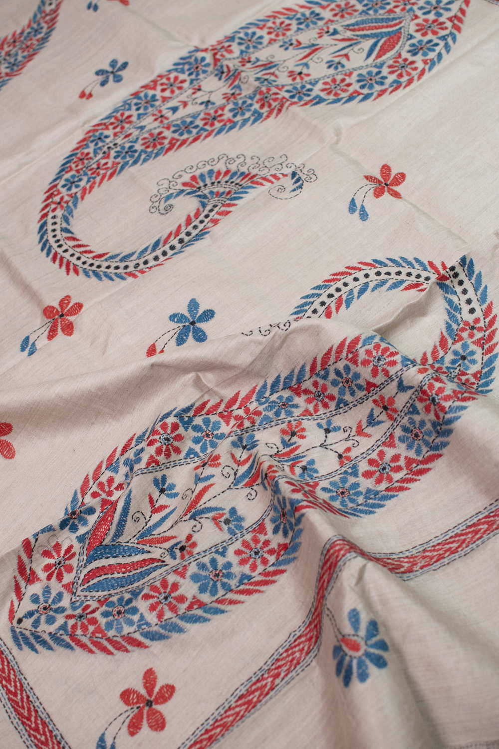 Kantha Silk Dupatta - Matkatus 