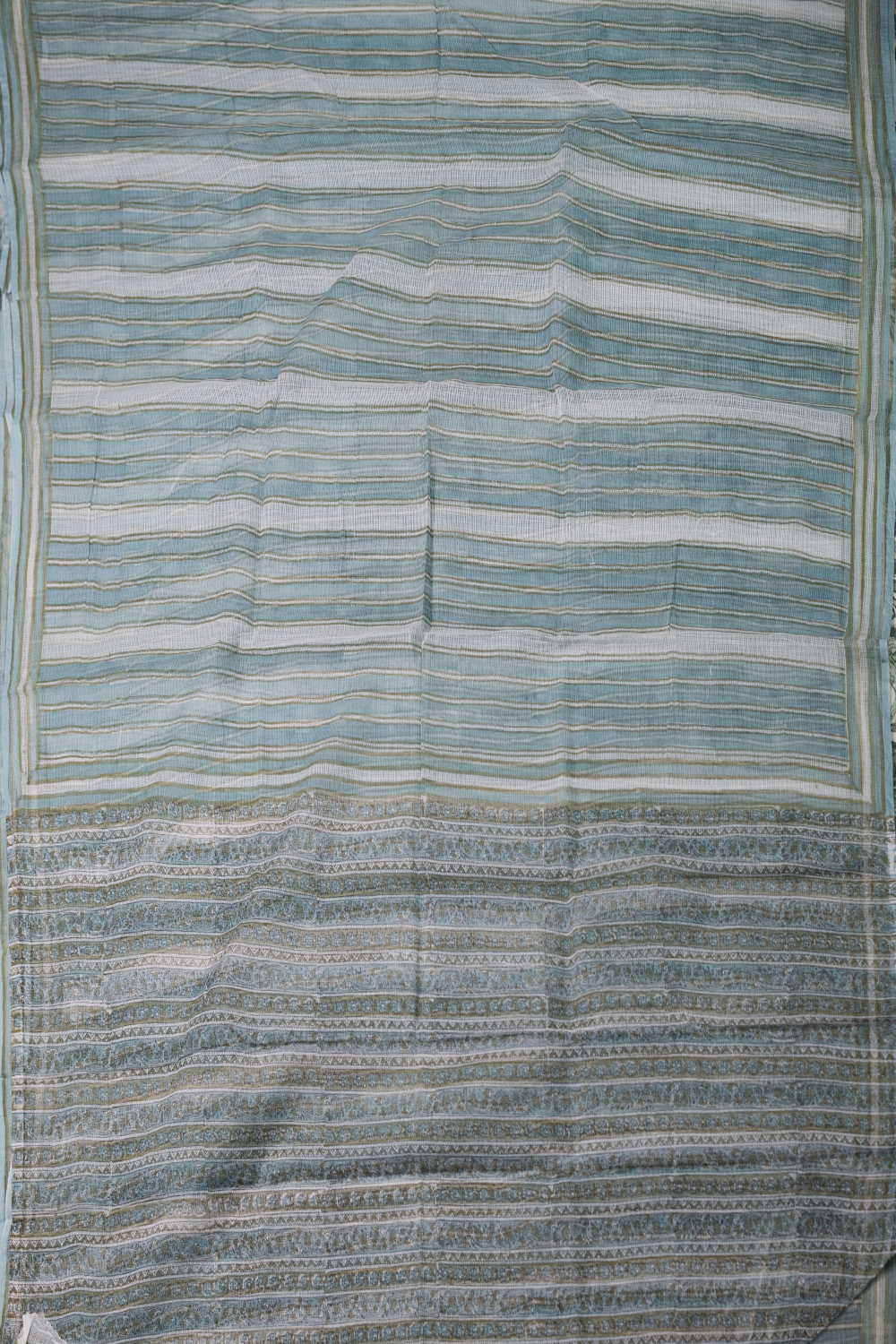 Block Printed Cotton Saree - Matkatus 