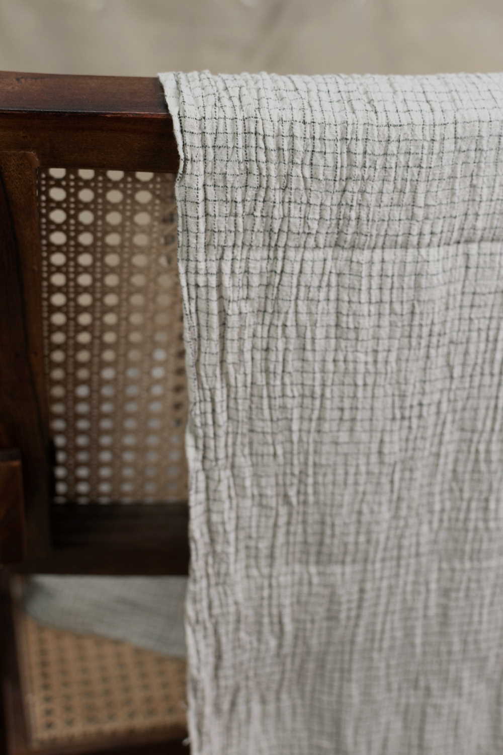 Black Checks Kala Cotton Fabric