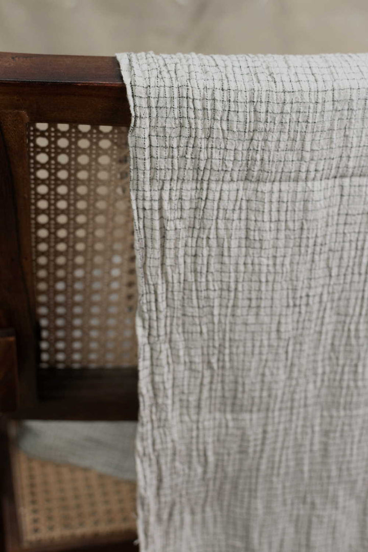 Black Checks Kala Cotton Fabric