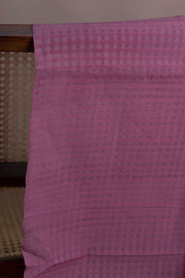 Onion Pink Boddu Checks Cotton Fabric