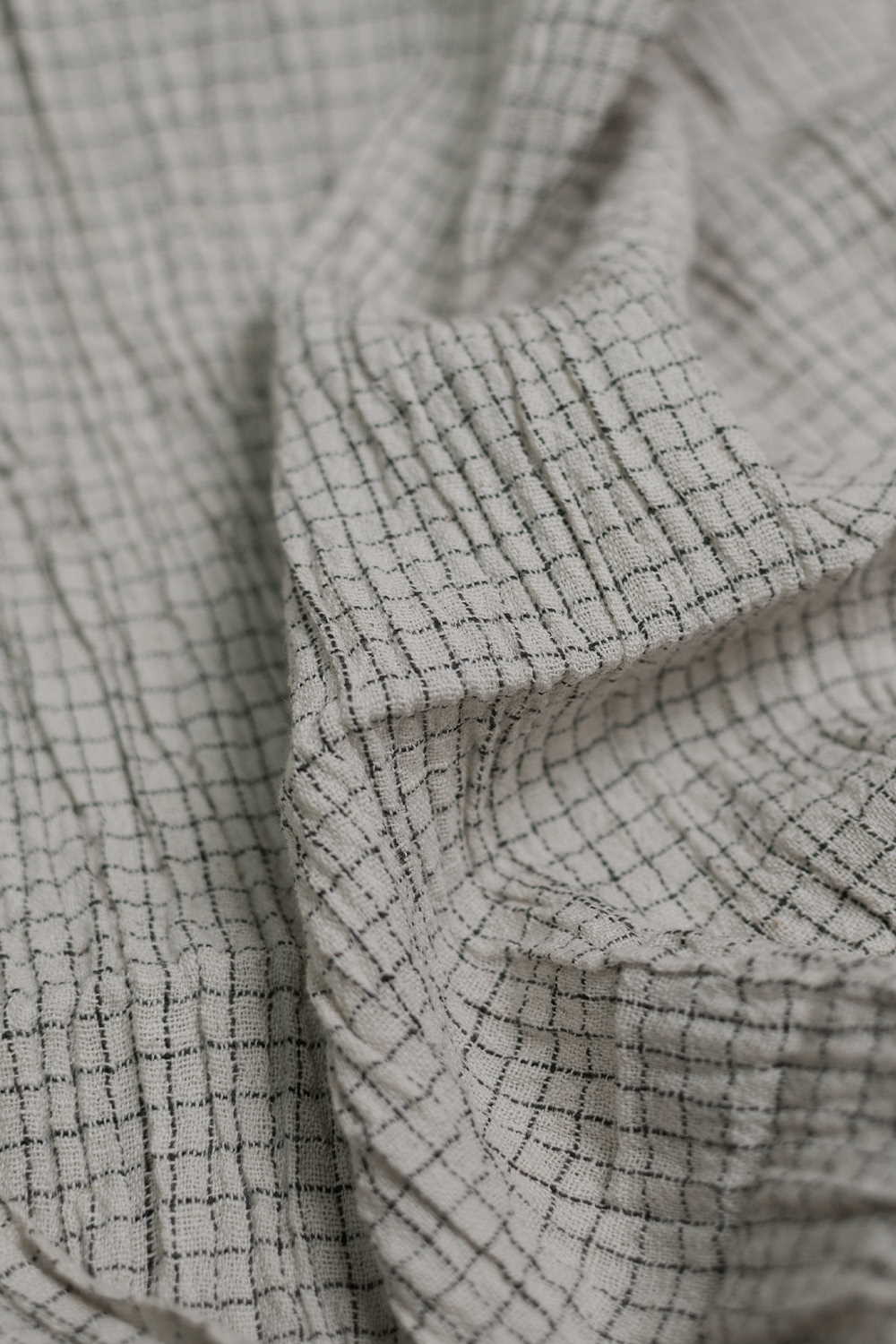 Black Checks Kala Cotton Fabric