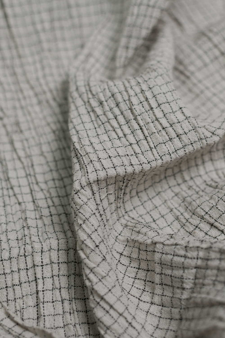 Black Checks Kala Cotton Fabric