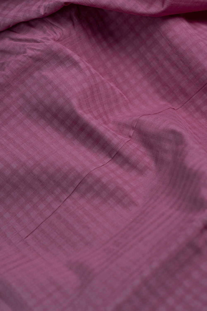 Onion Pink Boddu Checks Cotton Fabric