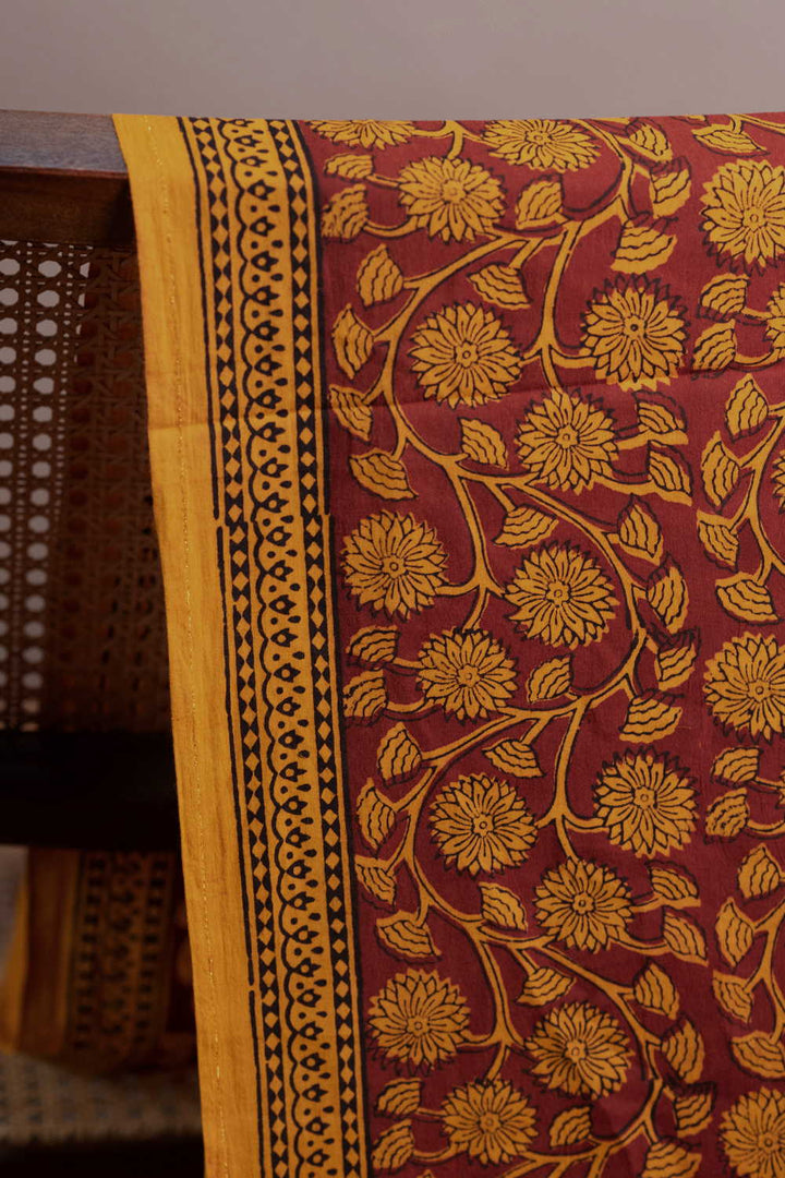 Bagh Print Cotton Fabric - Matkatus