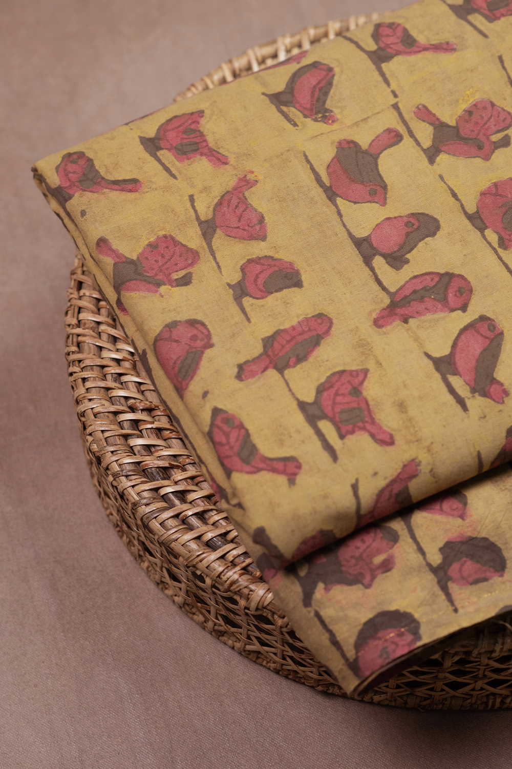 Block Printed Cotton Fabric - Matkatus 