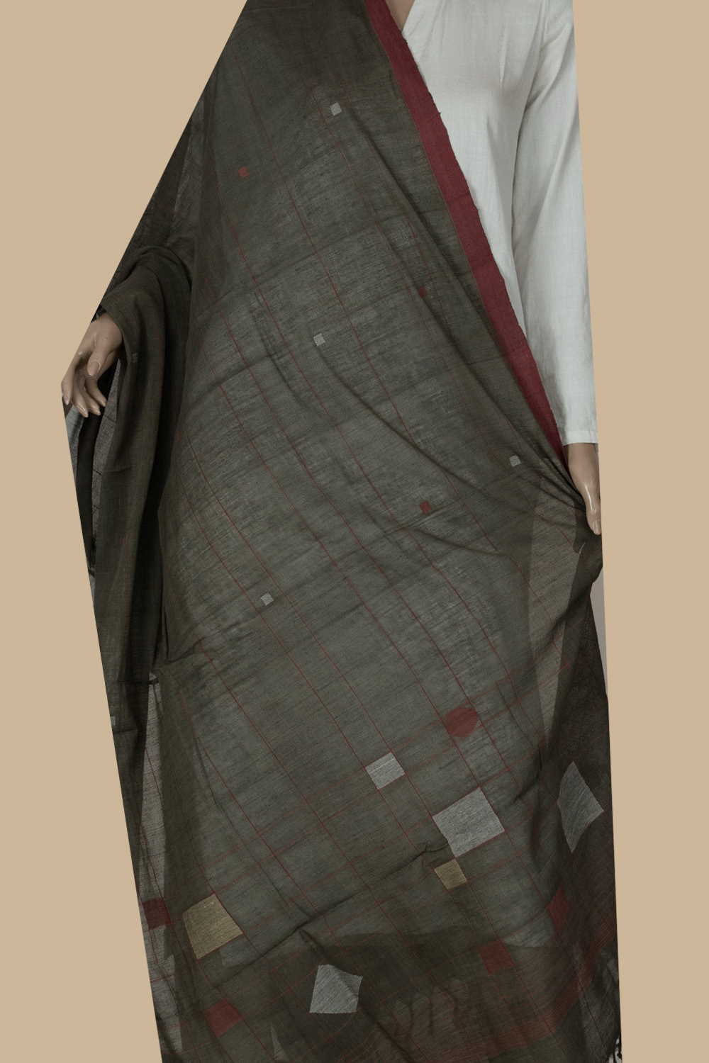Handspun Dupatta-Matkatus 