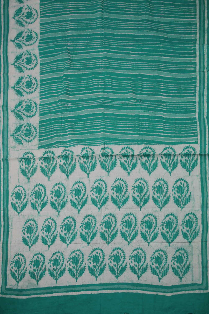 Block Printed Cotton Saree - Matkatus 