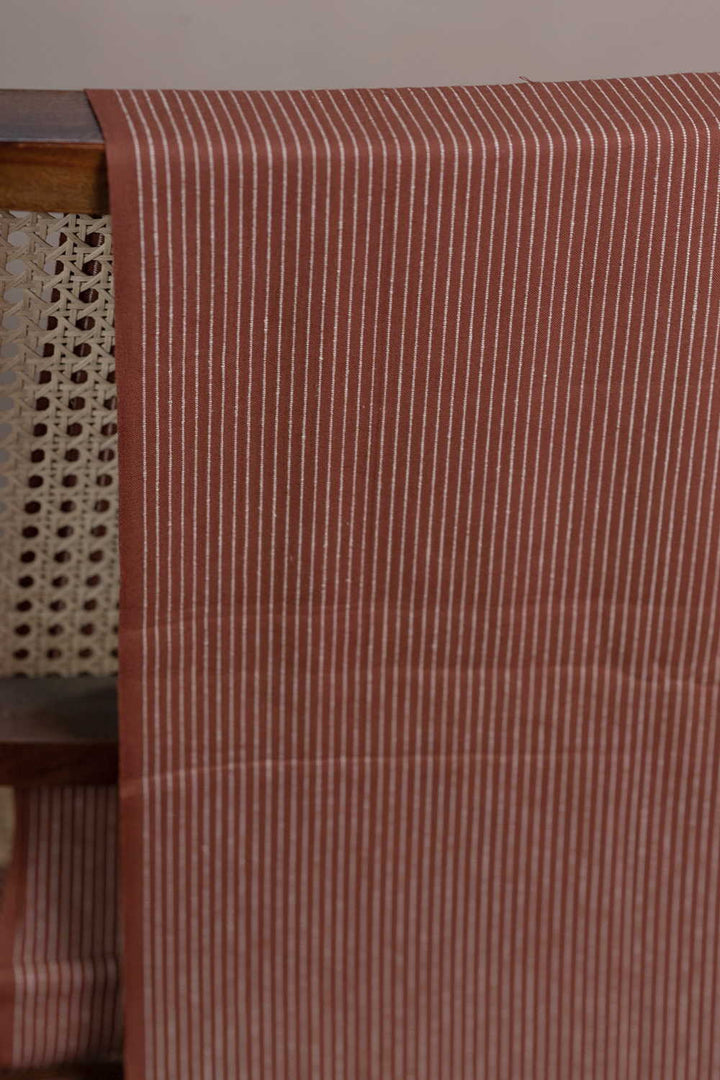 Rib Stripe Yarn Dyed Ribbed Cotton Fabric