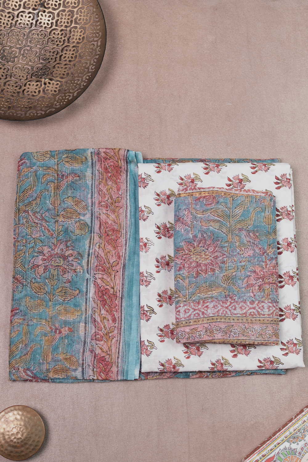 Block Printed Cotton Suits - Matkatus 