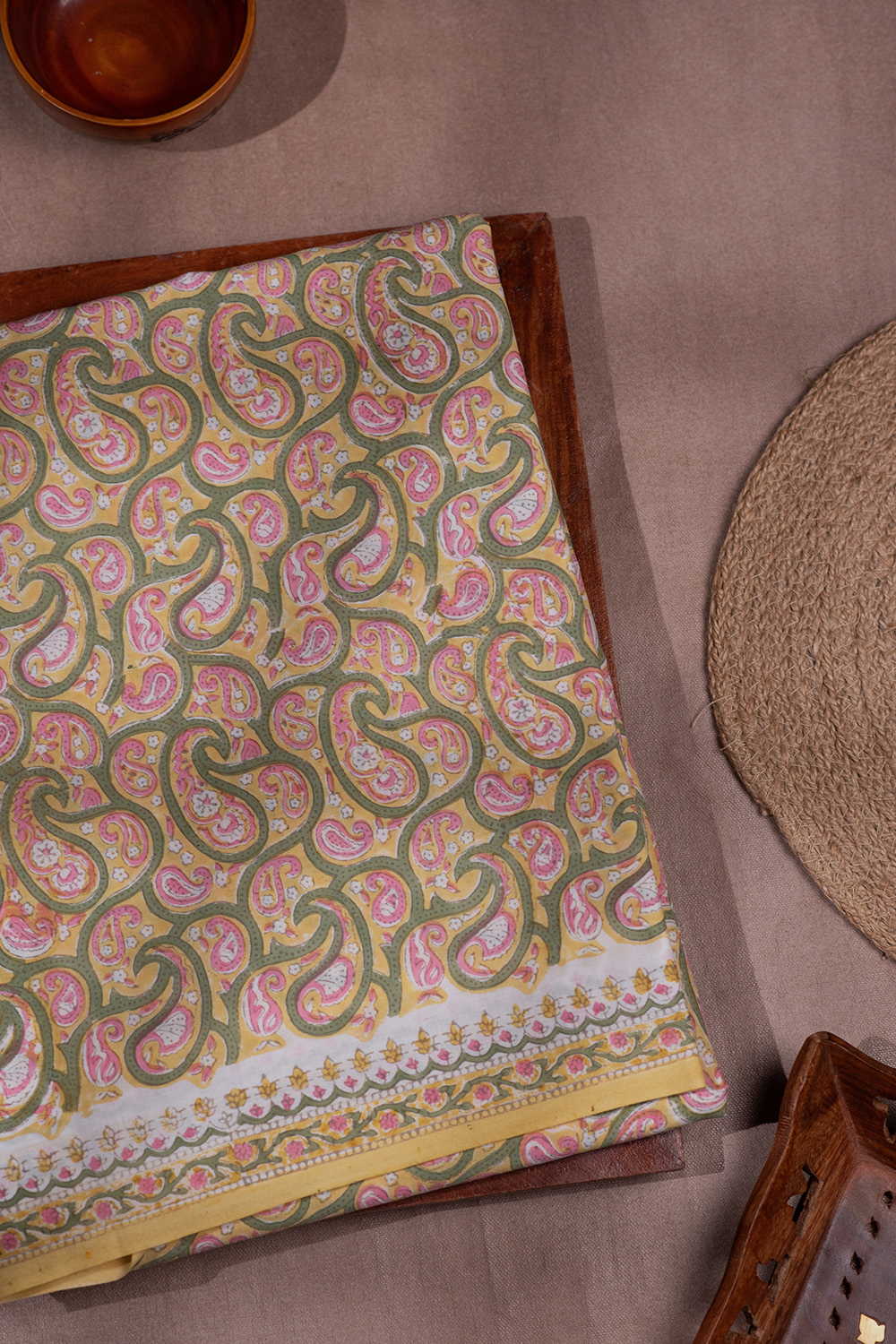 Block Printed Cotton Saree - Matkatus
