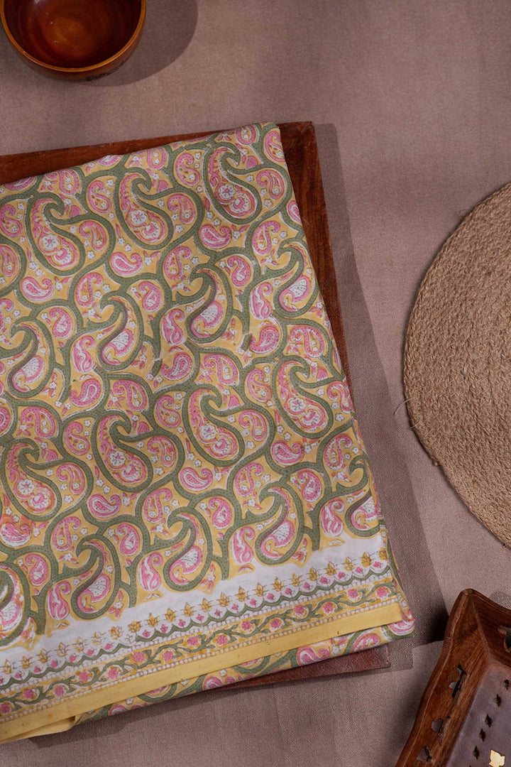 Block Printed Cotton Saree - Matkatus