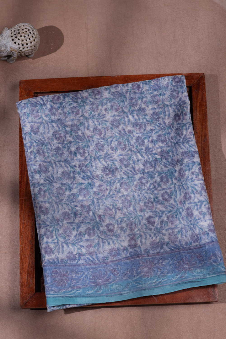 Block Printed Cotton Saree - Matkatus 