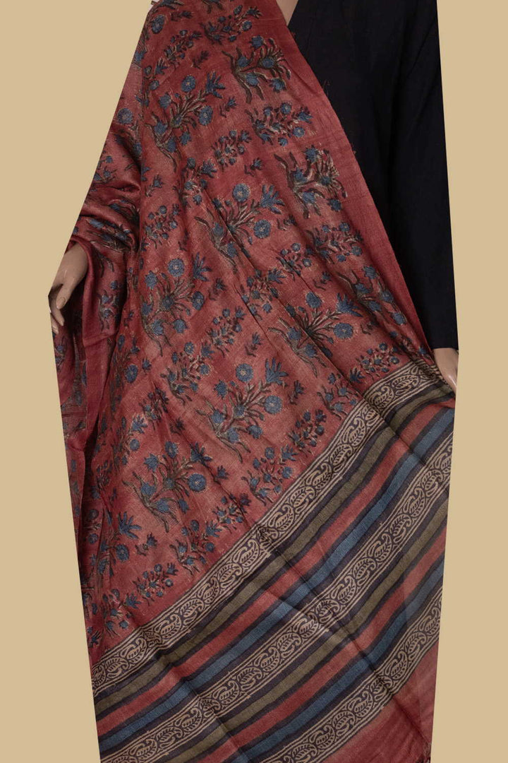 Tussar Silk Dupatta - Matkatus 