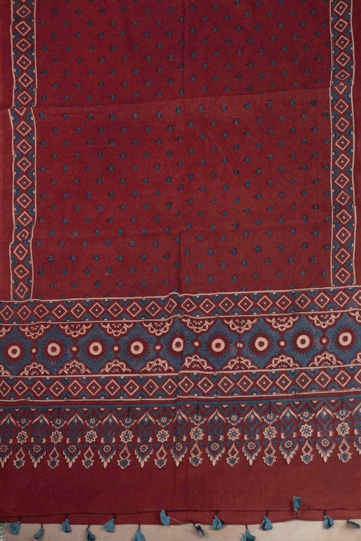 Ajrak Print Dupatta - Matkatus 