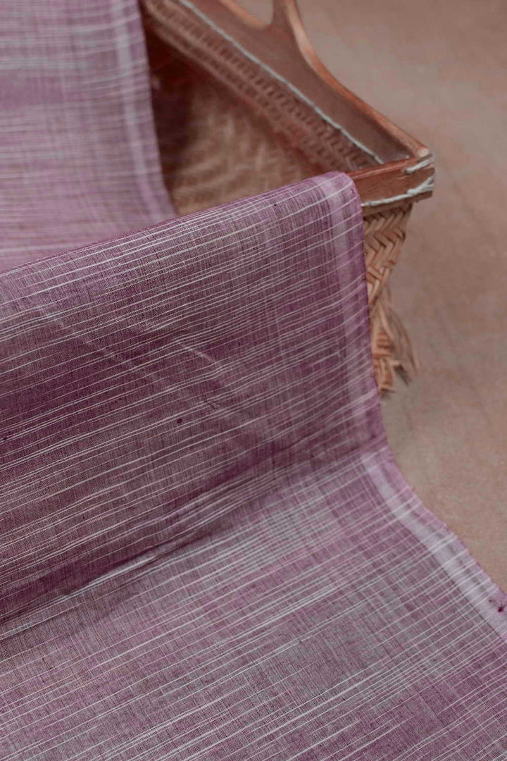 Light Pink Handwoven Cotton Fabric
