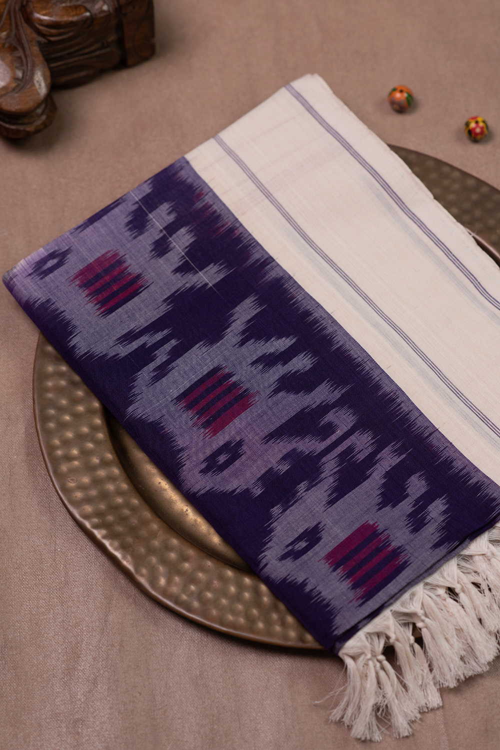 Ikat Cotton Dupatta - Matkatus
