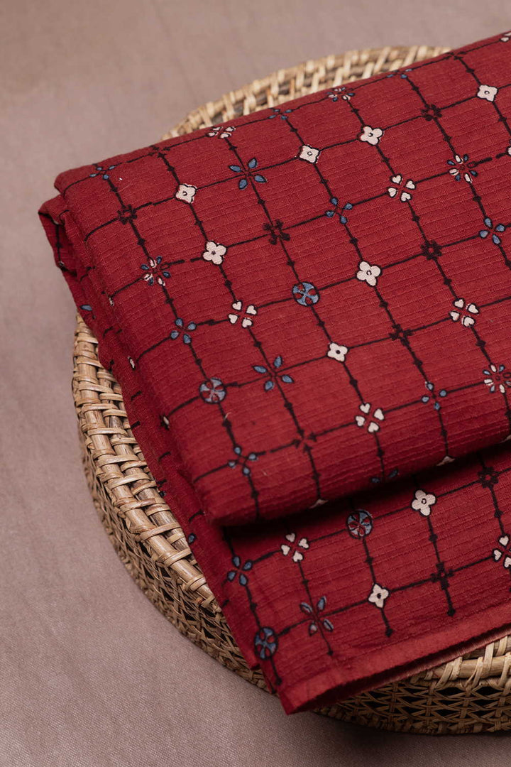 Ajrak Cotton Fabric - Matkatus 