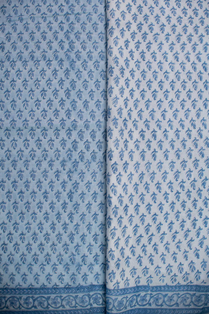 Block Printed Cotton Saree - Matkatus