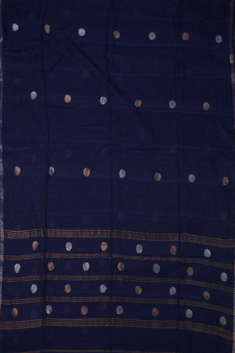 Circle Butta - Deep Blue Jamdani Cotton Dupatta