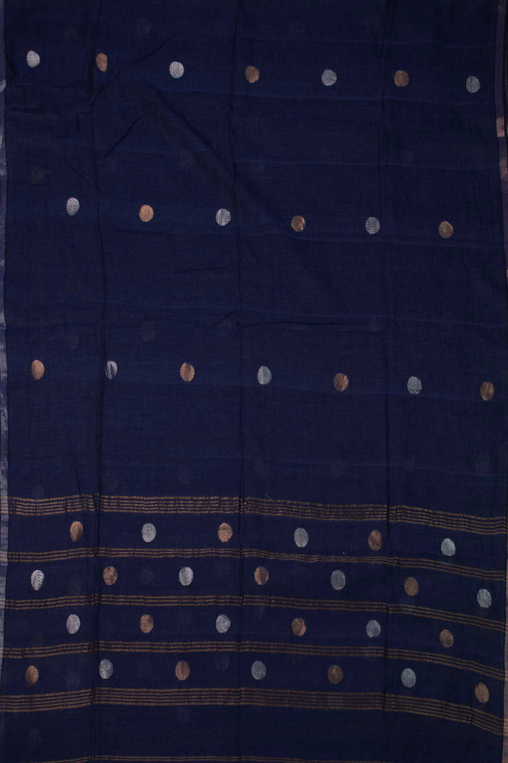 Circle Butta - Deep Blue Jamdani Cotton Dupatta