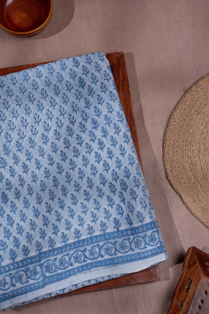 Block Printed Cotton Saree - Matkatus