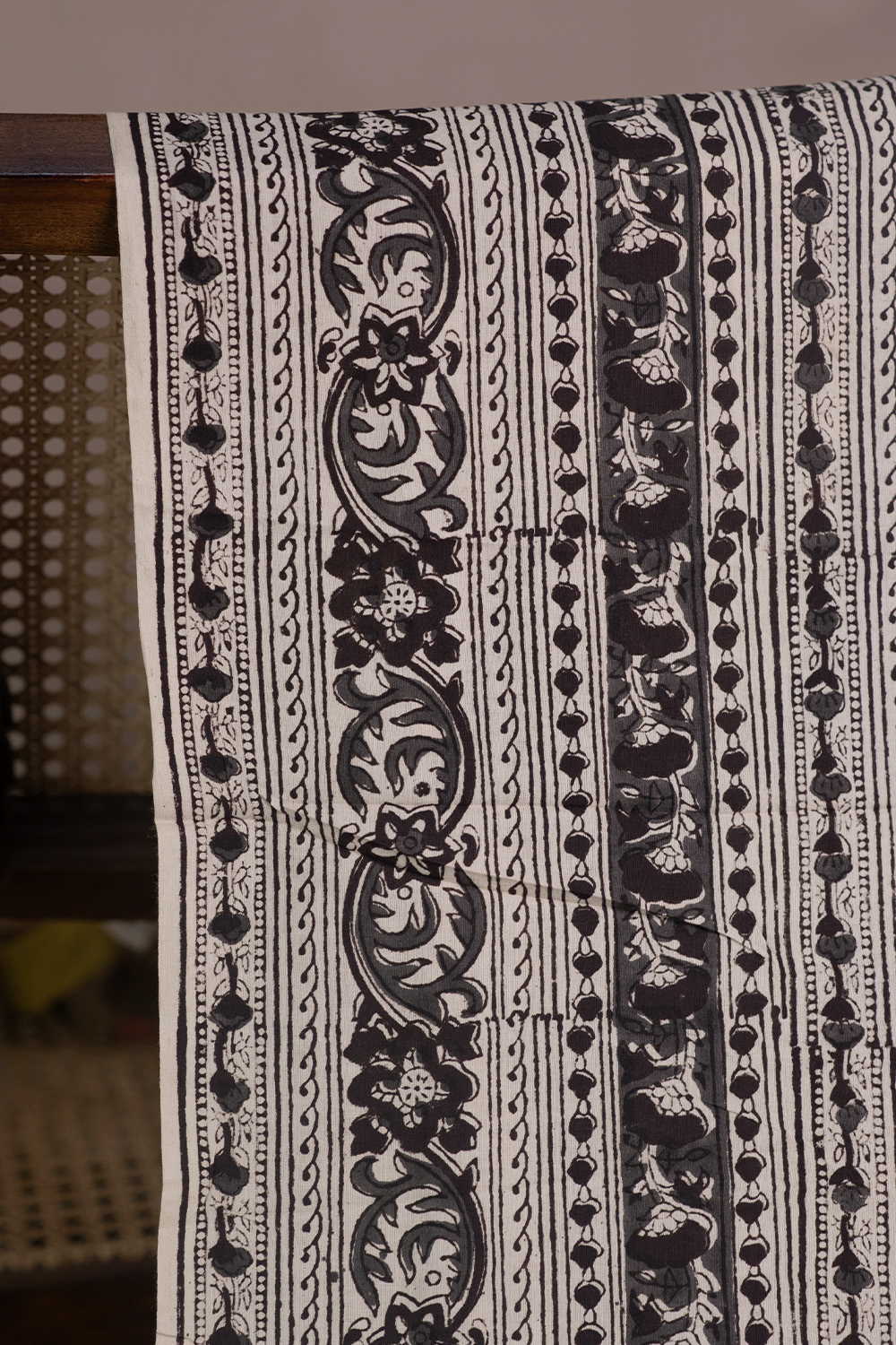 Block Printed Cotton Fabric - Matkatus 