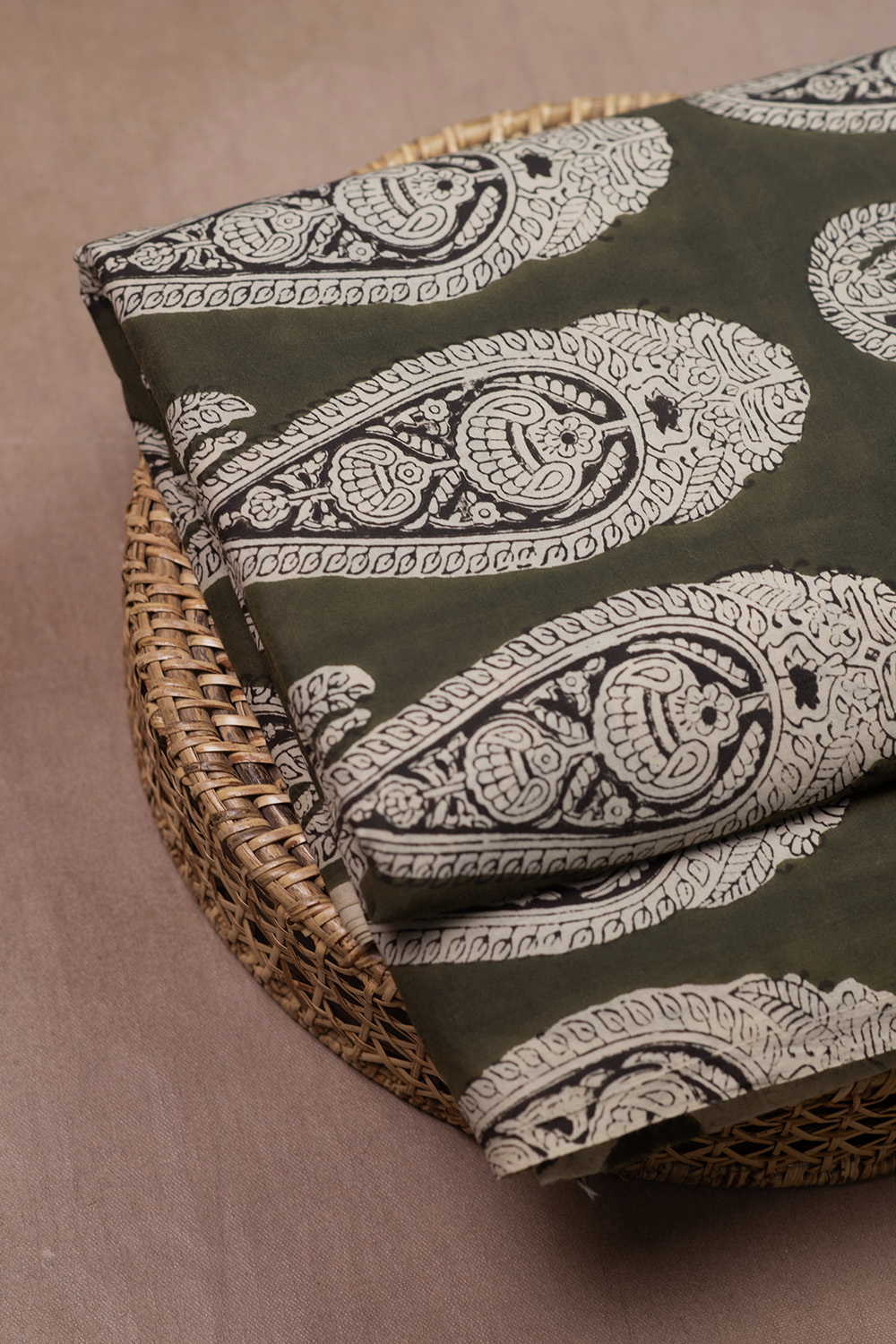 Block Printed Cotton Fabric - Matkatus 