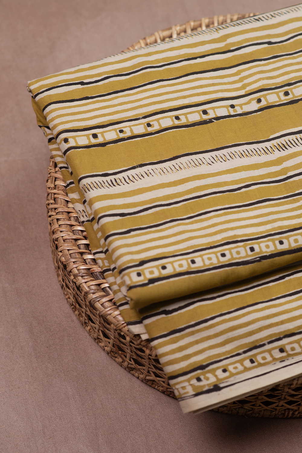 Block Printed Cotton Fabric - Matkatus 