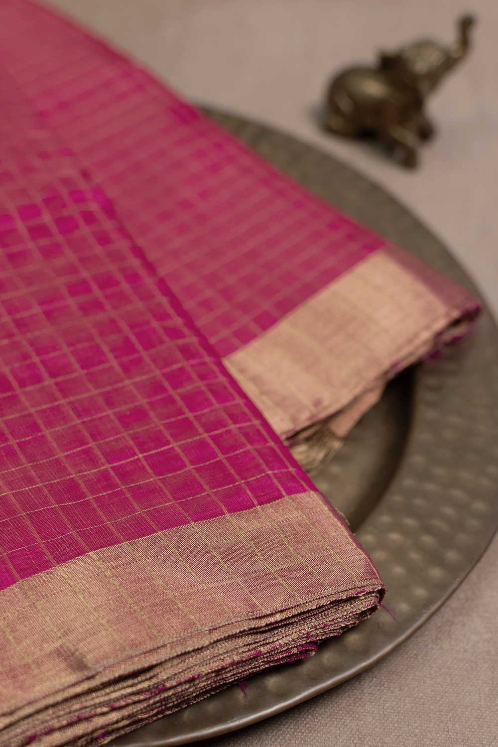 Chanderi Silk Cotton Fabric - Matkatus