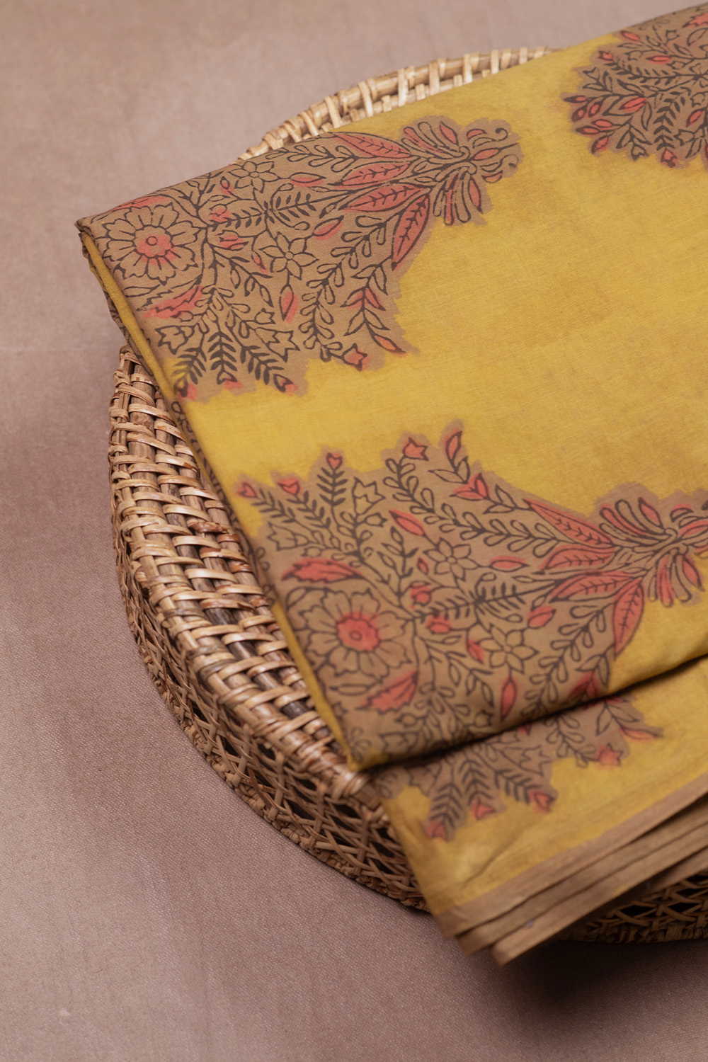 Block Printed Cotton Fabric - Matkatus 