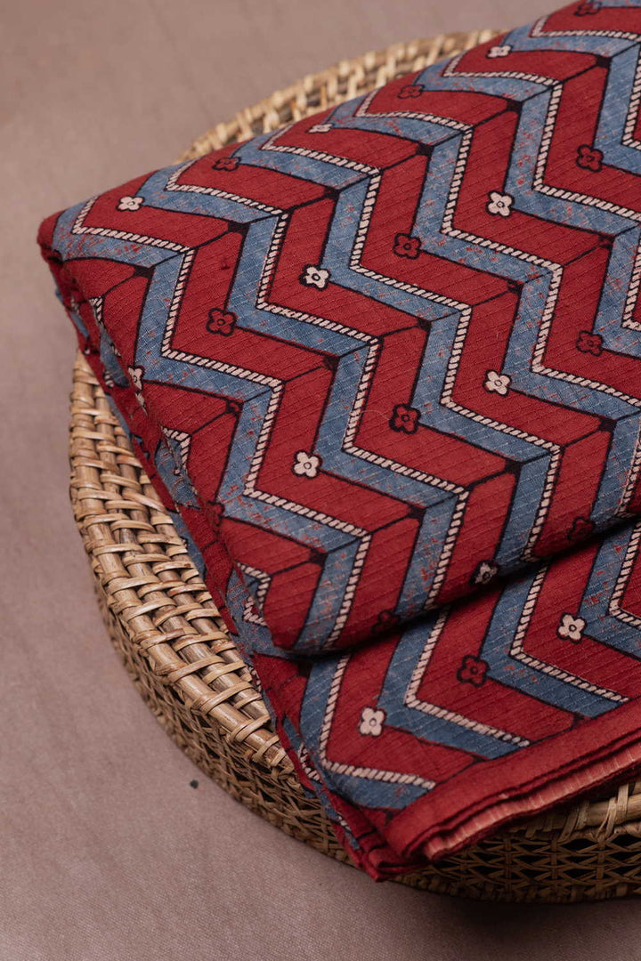 Ajrak Cotton Fabric - Matkatus 