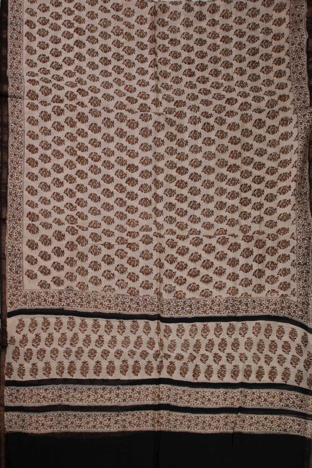 Little Motifs Block Printed Chanderi Dupatta